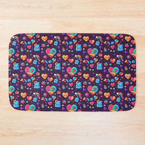 Item preview, Happy hearts pattern designed and sold by sleepgarden.