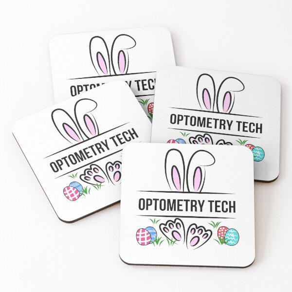 Item preview, Easter Optometry Tech Eye Vision Rabbit Bunny Spring Cute designed and sold by Comfy Creations.