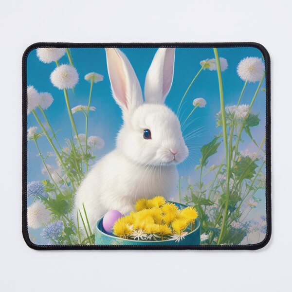 Item preview, Colorful Festive Easter Eggs Easter Bunny Spring Flowers Version 40 designed and sold by DreamingAwake1.