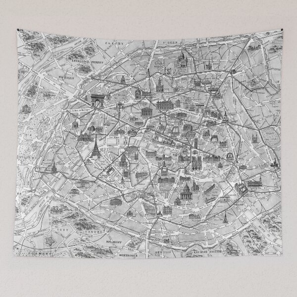 Item preview, Old Map Of Paris designed and sold by BluePlanet.