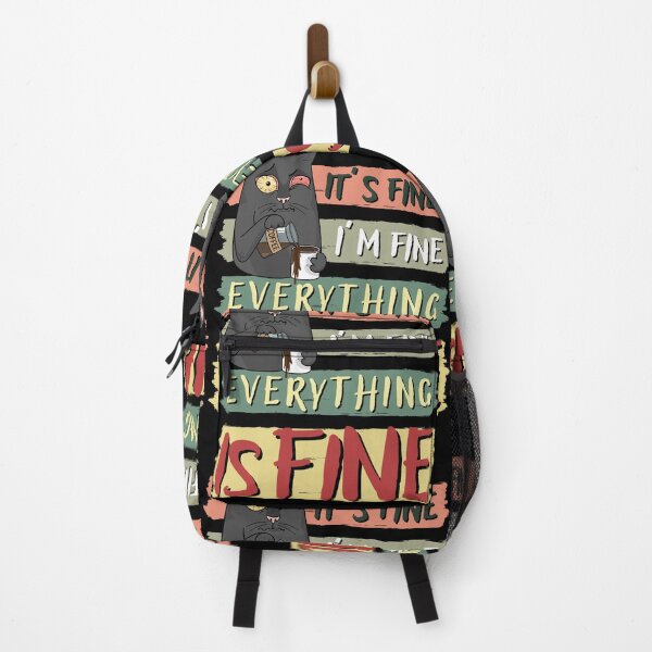 Item preview, IT’S FINE I’M FINE EVERYTHING IS FINE FUNNY CAT COFFEE LOVER designed and sold by Mimielitas-Shop.
