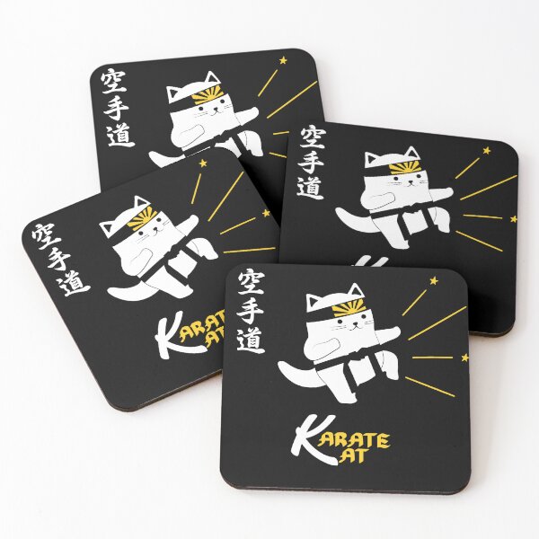 Item preview, Karate Cat Black Belt - Cute Yet Powerful designed and sold by Dojo Dogster.