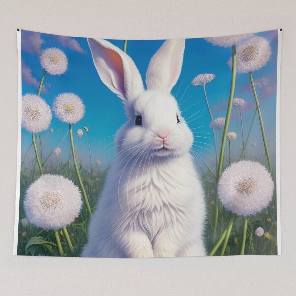 Item preview, Colorful Festive Easter Eggs Easter Bunny Spring Flowers Version 34 designed and sold by DreamingAwake1.