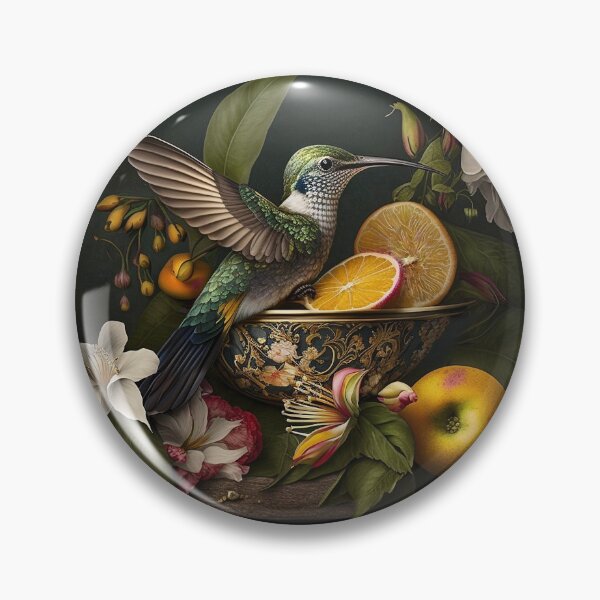 Item preview, Tropical Treasure: Hummingbird and Oranges designed and sold by SweetbriarTales.