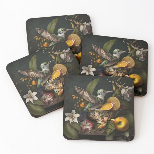 Item preview, Tropical Treasure: Hummingbird and Oranges designed and sold by SweetbriarTales.