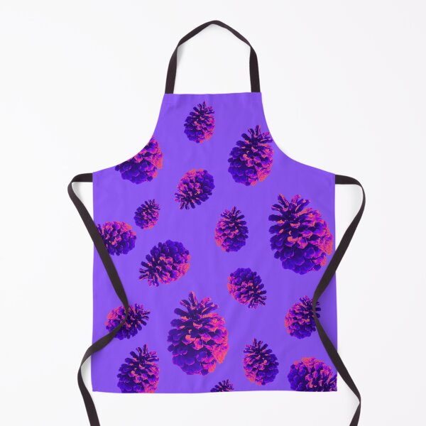 Item preview, Purple Pink Neon Pine Cones - lavender background - pattern designed and sold by Merethe Soltvedt.