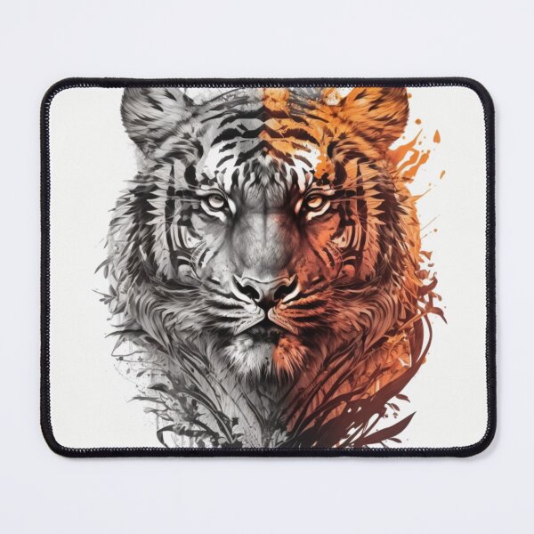 Item preview, Ink and Pencil Illustration of a Majestic Tiger designed and sold by CharismaDesigns.