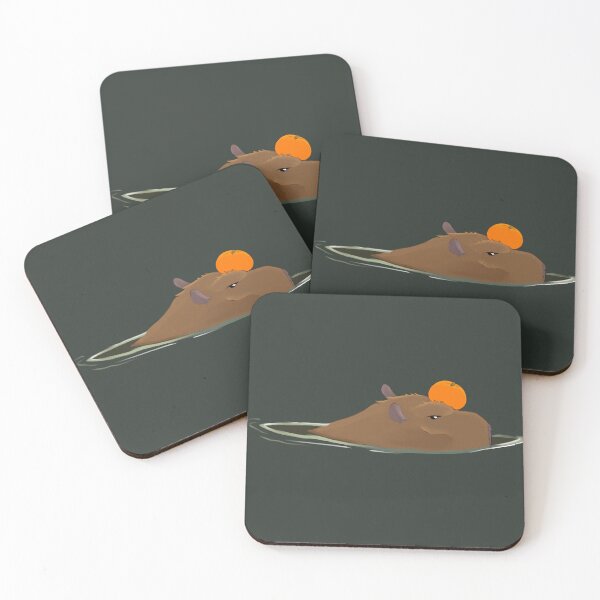 Item preview, Capybara Orange Spa Pal designed and sold by Casey Wilkinson.
