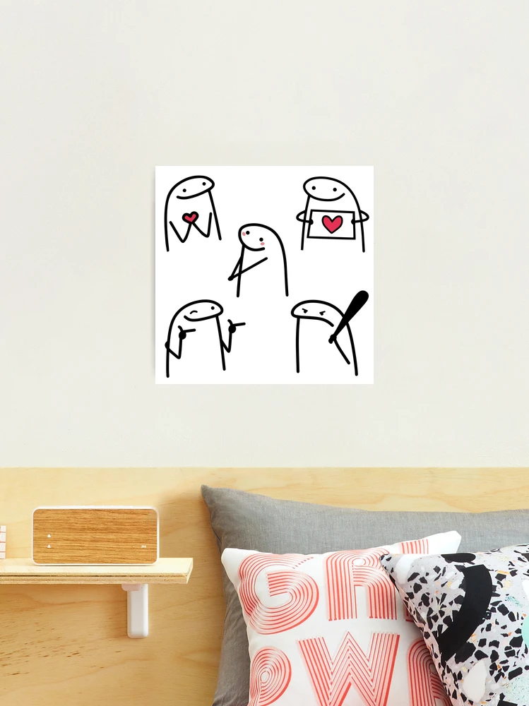 Flork in love meme pack, bundle Art Board Print for Sale by LatinoPower