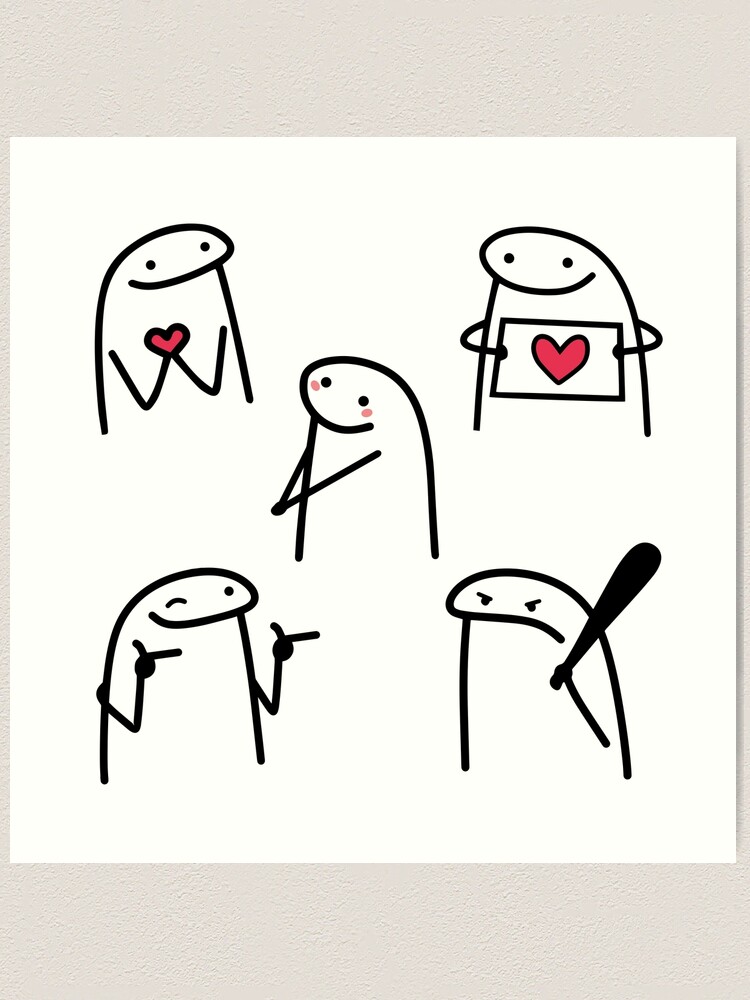 Flork in love meme pack, bundle Sticker for Sale by LatinoPower