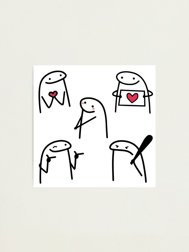 Flork in love meme pack, bundle Canvas Print for Sale by LatinoPower