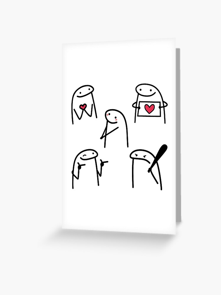 Flork in love meme pack, bundle | Art Board Print