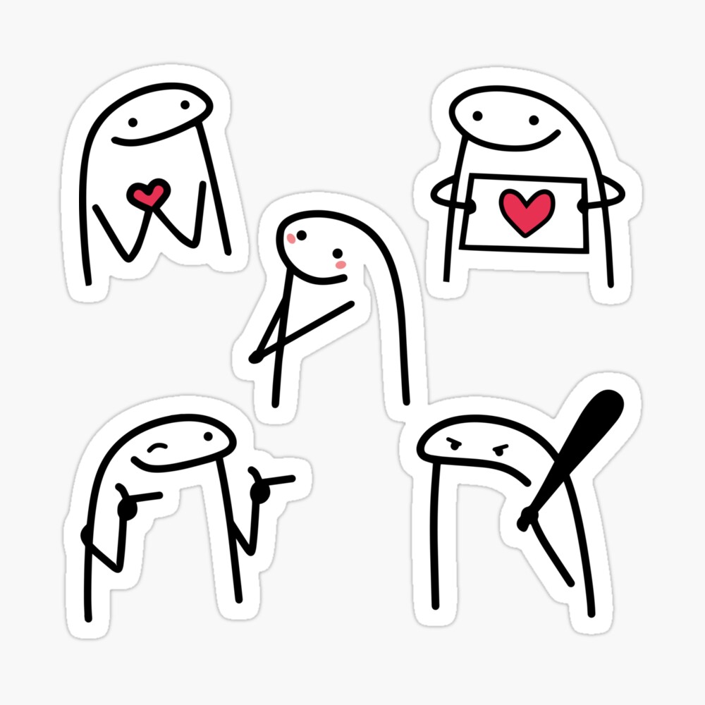 Flork Meme Lovely Flork Love You Stock Vector (Royalty Free) 2226002499