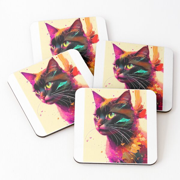 Item preview, cat fire abstract beauty designed and sold by anamwp.