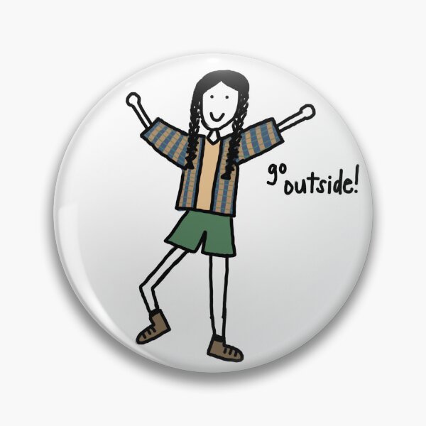 Item preview, Go oustside granola girl doodle designed and sold by LK-designed.
