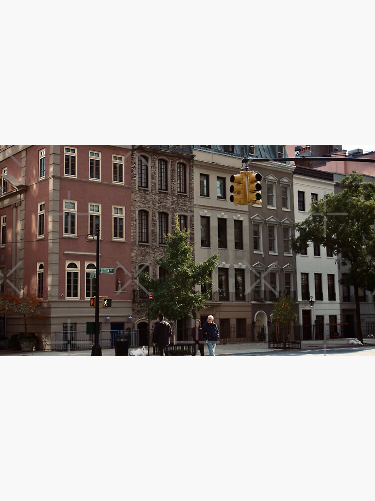 Thumbnail 3 of 3, Sticker, SUTTON PLACE NEW YORK MANHATTAN BUILDINGS TOWNHOUSE designed and sold by teruyalab.