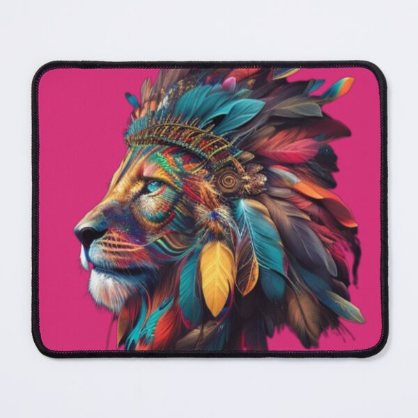 Item preview, Colorful Indian lion style designed and sold by YayaBursk.