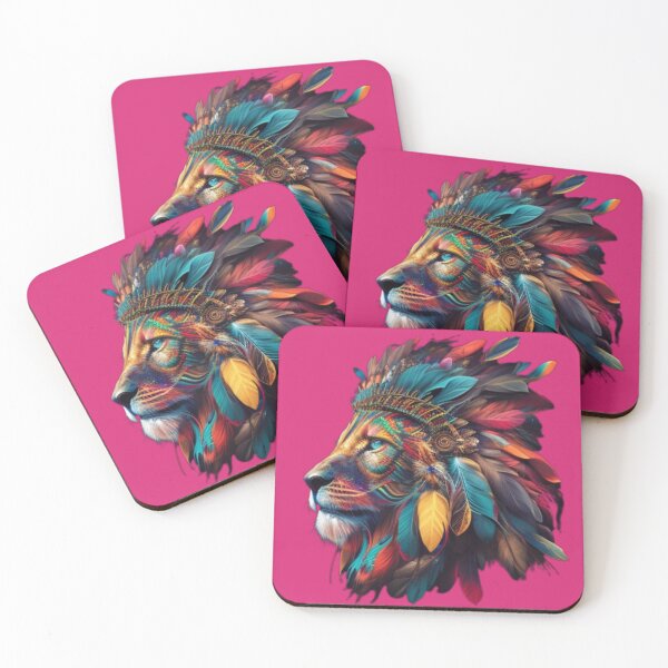 Item preview, Colorful Indian lion style  designed and sold by YayaBursk.