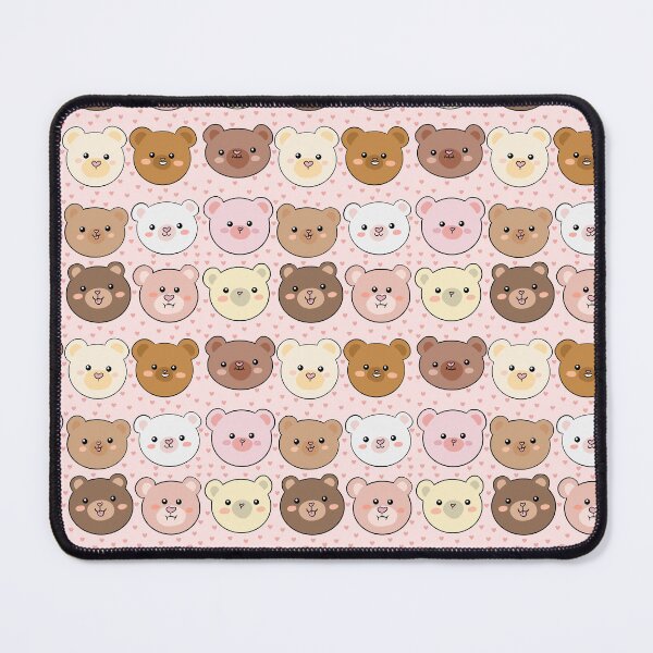 Item preview, Cute teddy bear heads pattern  designed and sold by Yarafantasyart.