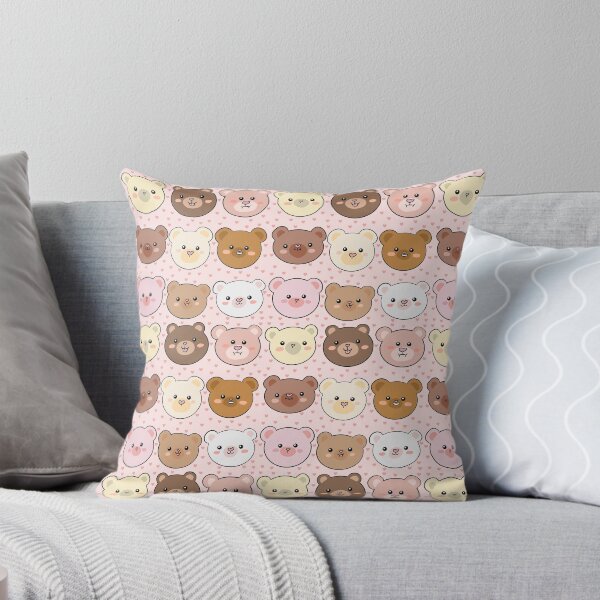 Item preview, Cute teddy bear heads pattern  designed and sold by Yarafantasyart.