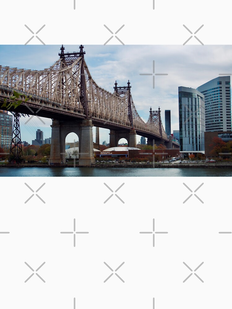 Thumbnail 7 of 7, Classic T-Shirt, QUEENSBORO BRIDGE NEW YORK MANHATTAN ROOSVELT ISLAND designed and sold by teruyalab.