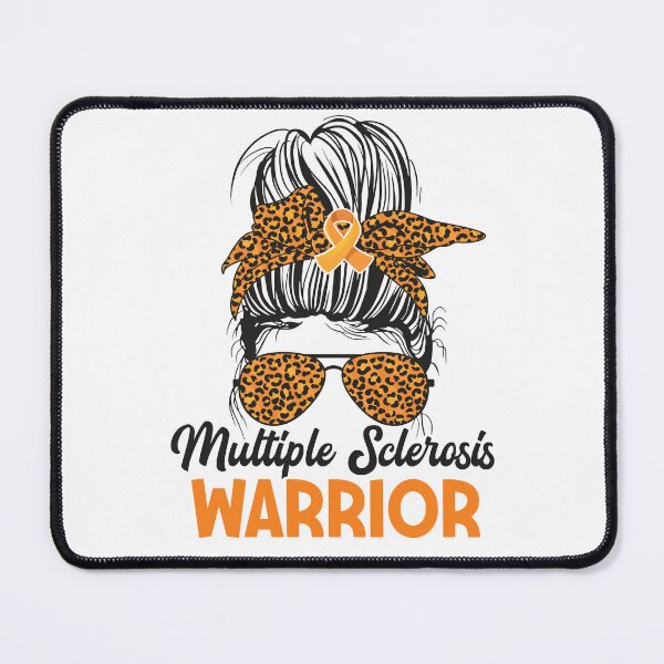 Item preview, Multiple Sclerosis Awareness Warrior Messy Bun Orange Ribbon designed and sold by Best Designer.