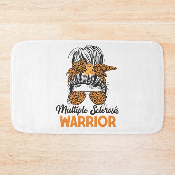 Item preview, Multiple Sclerosis Awareness Warrior Messy Bun Orange Ribbon designed and sold by Best Designer.