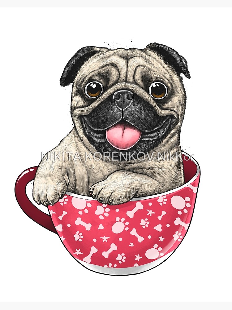 Pug boxer Sticker for Sale by NIKITA KORENKOV NikKor