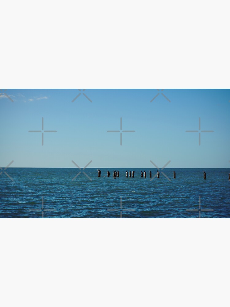 Thumbnail 3 of 3, Sticker, NAPLES FLORIDA BEACH OCEAN PIER designed and sold by teruyalab.