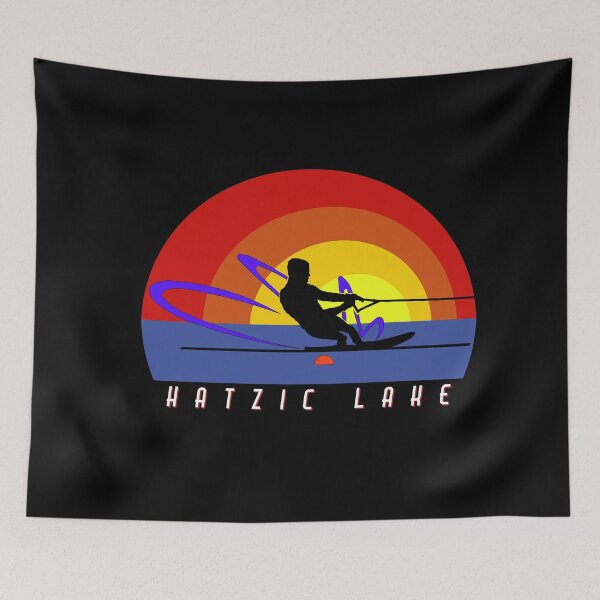 Item preview, Hatzic Lake Water Ski Slalom Skier designed and sold by HatzicTshirts.