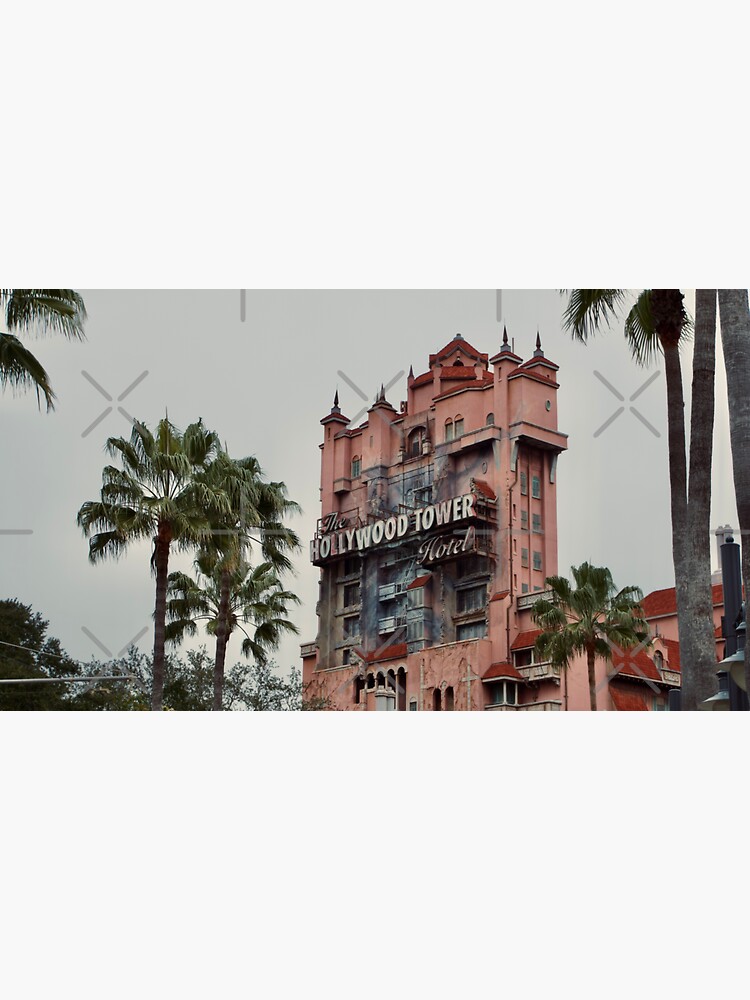 Thumbnail 3 of 3, Sticker, TOWER ORLANDO FLORIDA THEME PARK TERROR designed and sold by teruyalab.
