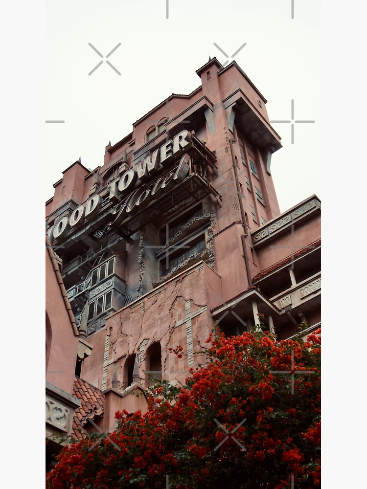 Thumbnail 3 of 3, Sticker, TOWER ORLANDO FLORIDA THEME PARK TERROR designed and sold by teruyalab.