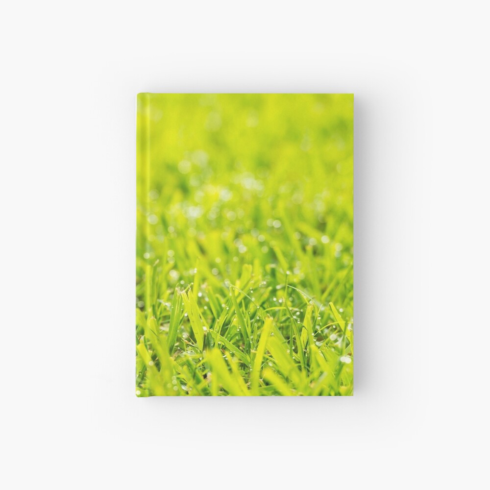 Grass Dew Drops Hardcover Journal