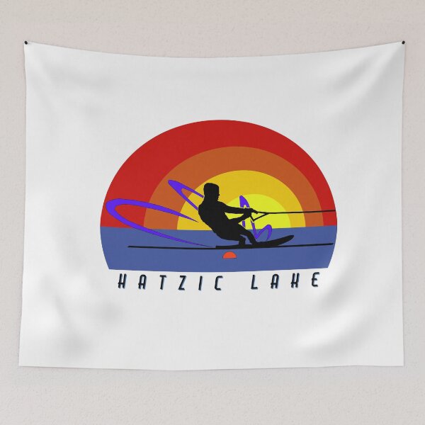 Item preview, Hatzic Lake Water Ski Slalom Skier designed and sold by HatzicTshirts.