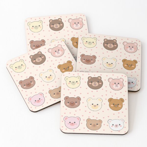 Item preview, Cute teddy bear heads pack designed and sold by Yarafantasyart.