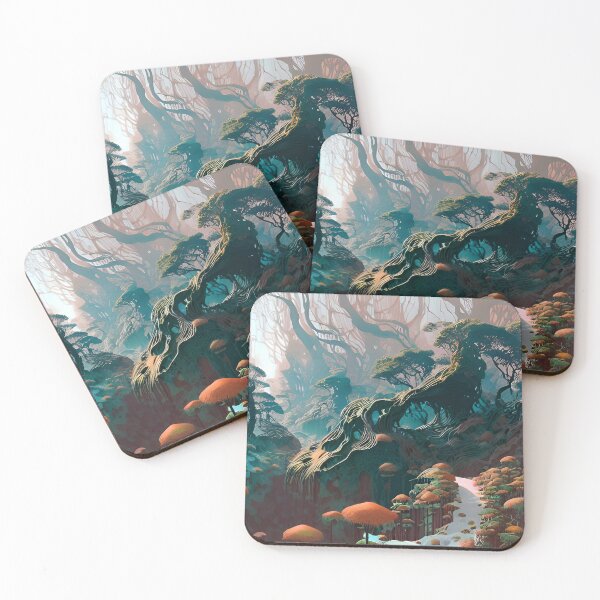 Item preview, Psychedelic Landscape Digital Artwork designed and sold by Esotericnhka.