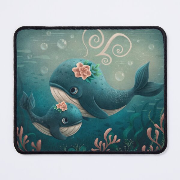 Item preview, Mother and Baby Whales designed and sold by Elena Schweitzer.