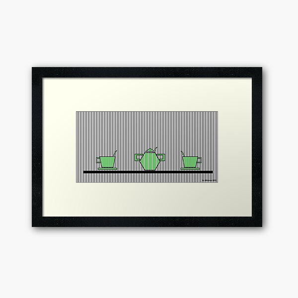 Tea set 2 Framed Art Print