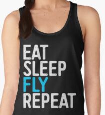 Eat Sleep Fly Repeat Women's Tank Top