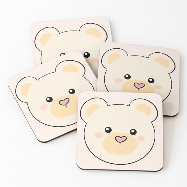 Item preview, Cute white Teddy Bear head illustration  designed and sold by Yarafantasyart.