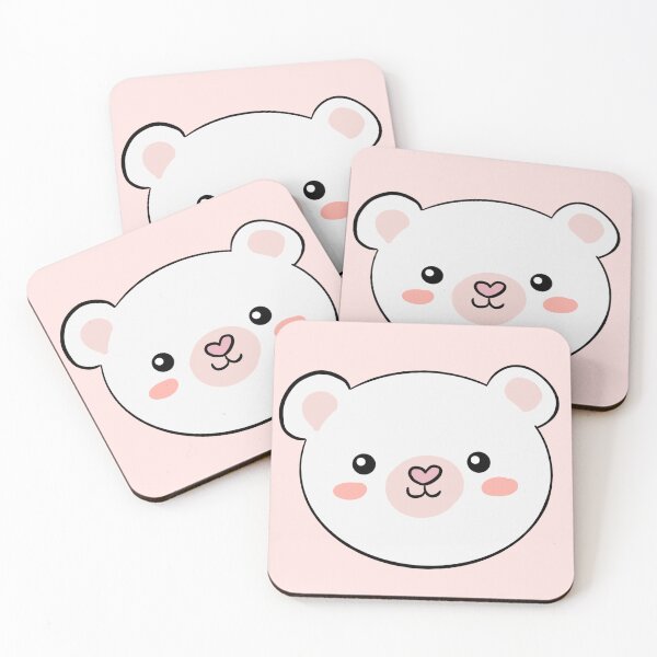 Item preview, white Teddy Bear head illustration  designed and sold by Yarafantasyart.
