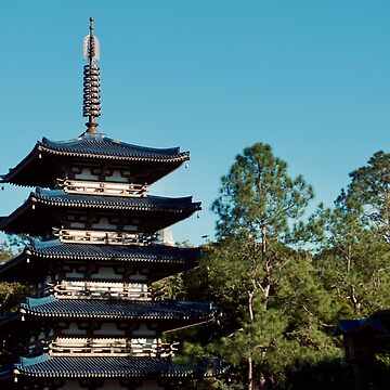 Artwork thumbnail, JAPAN TEMPLE ARCHITECTURE ORLANDO FLORIDA THEME PARK by teruyalab