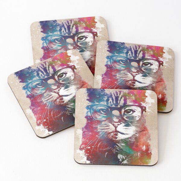 Item preview, Cat hipster graphic art #cat designed and sold by JBJart.