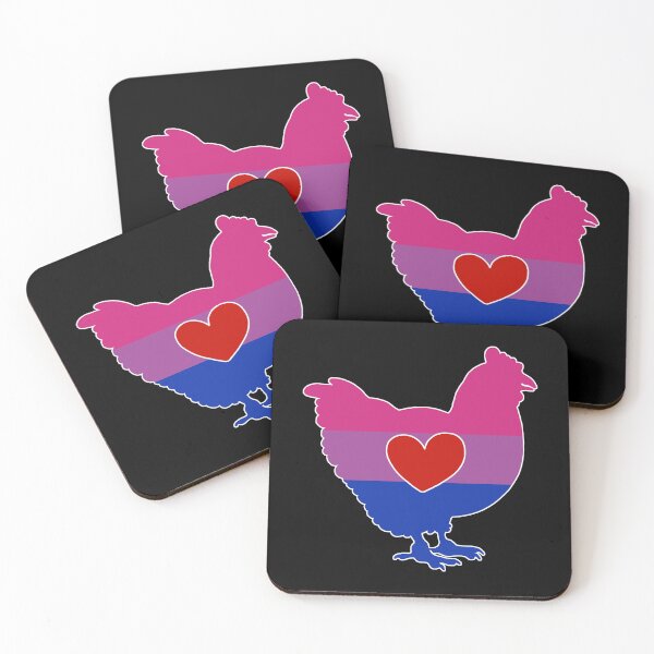Item preview, Chicken Lover - LGBTQ Bisexual Flag Heart 02 designed and sold by Puddmuppy.