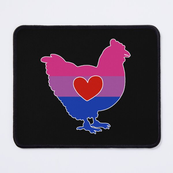 Item preview, Chicken Lover - LGBTQ Bisexual Flag Heart 02 designed and sold by Puddmuppy.