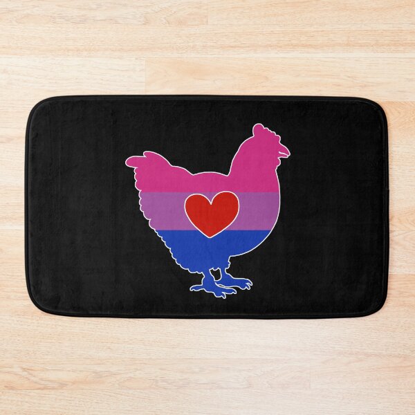 Item preview, Chicken Lover - LGBTQ Bisexual Flag Heart 02 designed and sold by Puddmuppy.