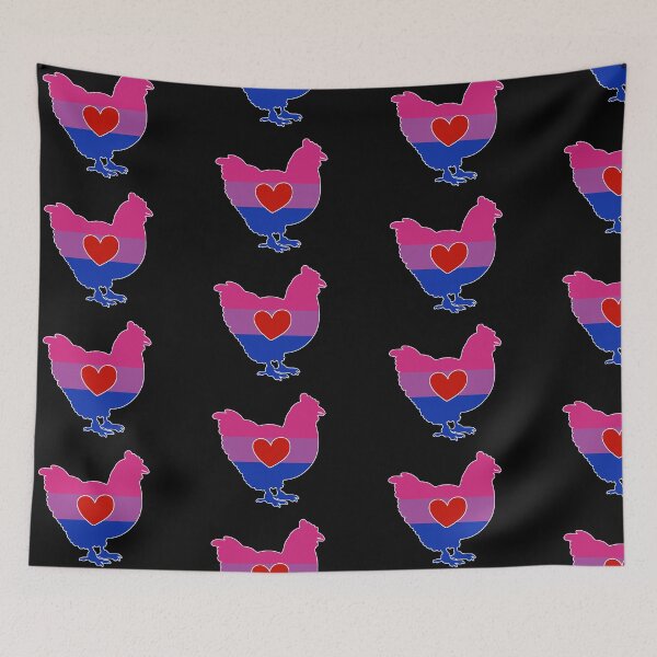 Item preview, Chicken Lover - LGBTQ Bisexual Flag Heart 02 designed and sold by Puddmuppy.
