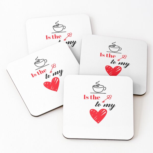 Item preview, Coffee is the key to my heart designed and sold by inspirethegiant.