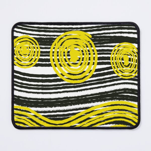 Item preview, Abstract yellow and black pattern geometric  designed and sold by Tropical Blood.