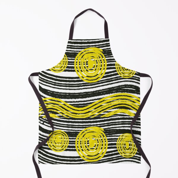Item preview, Abstract yellow and black pattern geometric  designed and sold by Tropical Blood.